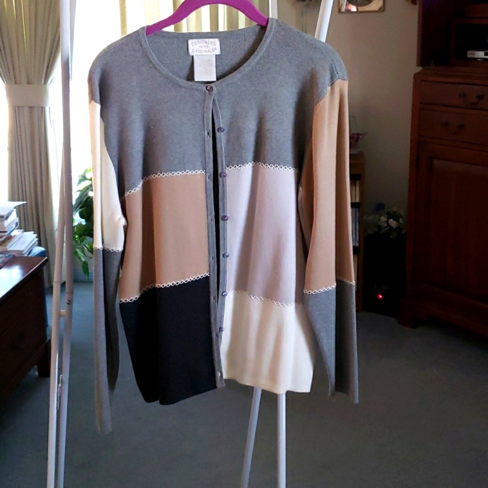 Ladies Long Sleeve Cardigan Sweater